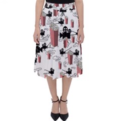 Movies And Popcorn Classic Midi Skirt by bloomingvinedesign