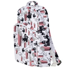 Movies And Popcorn Double Compartment Backpack by bloomingvinedesign