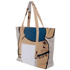 Sassy Zip Up Canvas Bag by Abigailbarryart