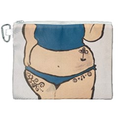 Sassy Canvas Cosmetic Bag (xxl) by Abigailbarryart