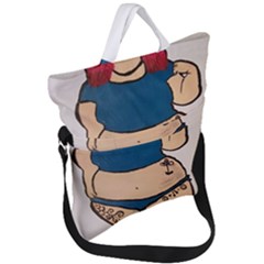 Sassy Fold Over Handle Tote Bag by Abigailbarryart