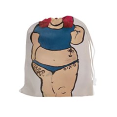 Sexy N Sassy Drawstring Pouch (xl) by Abigailbarryart