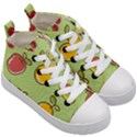 Seamless Healthy Fruit Kids  Mid-Top Canvas Sneakers View3