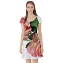 Roses Flowers Perfume Garden Short Sleeve Skater Dress View1