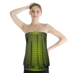 Hexagon Background Circle Strapless Top by HermanTelo