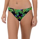 Flowers Pattern Background Band Bikini Bottom View1