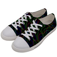 Neon Waves                                 Women s Low Top Canvas Sneakers by LalyLauraFLM