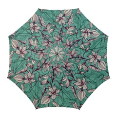 Vintage Floral Pattern Golf Umbrellas by Sobalvarro