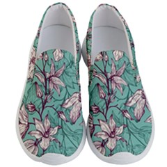 Vintage Floral Pattern Men s Lightweight Slip Ons by Sobalvarro