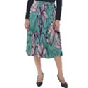 Vintage Floral Pattern Classic Velour Midi Skirt  View1