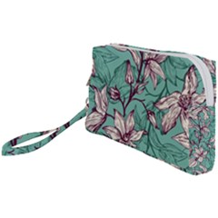 Vintage Floral Pattern Wristlet Pouch Bag (small) by Sobalvarro