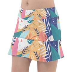 Tropical Pattern Tennis Skirt by Valentinaart