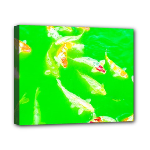 Koi Carp Scape Canvas 10  X 8  (stretched) by essentialimage