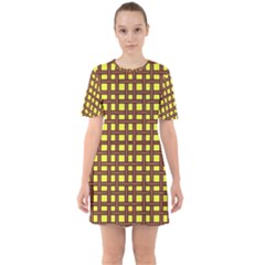 N 4 Sixties Short Sleeve Mini Dress by ArtworkByPatrick