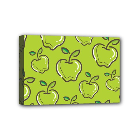 Fruit Apple Green Mini Canvas 6  X 4  (stretched) by HermanTelo