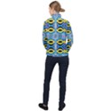 Yellow and blue ovals                                     Women Half Zip Windbreaker View2