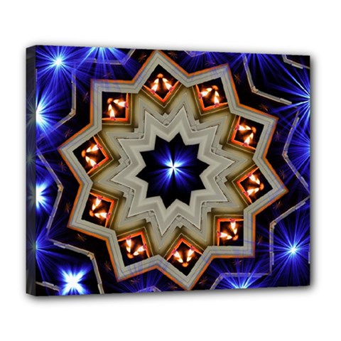 Background Mandala Star Deluxe Canvas 24  X 20  (stretched) by Mariart