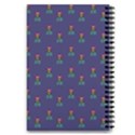 Nerdy 60s  Girl Pattern Blue 5.5  x 8.5  Notebook View2