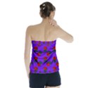 Red Roses Blue Purple Strapless Top View2