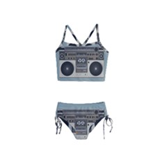 Radio Cassette Speaker Sound Audio Girls  Tankini Swimsuit by Simbadda