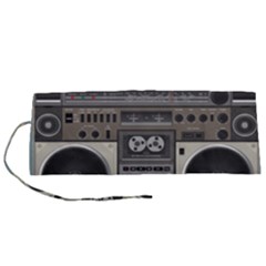 Radio Cassette Speaker Sound Audio Roll Up Canvas Pencil Holder (s) by Simbadda