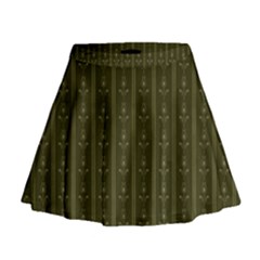 Vintage Wallpaper Vintage Wallpaper Mini Flare Skirt by Simbadda