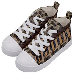 Architecture Geometry Kids  Mid-top Canvas Sneakers by Simbadda