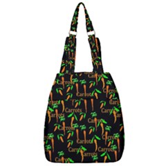 Carrots Pattern Center Zip Backpack by bloomingvinedesign