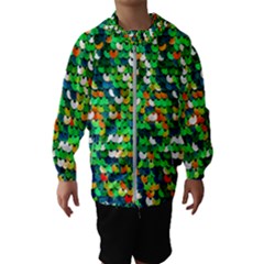 Funky Sequins Kids  Hooded Windbreaker by essentialimage