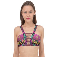 Dancing Colorful Disco Cage Up Bikini Top by Bajindul