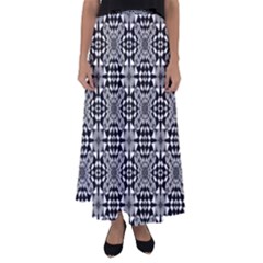 Fabric Geometric Shape Flared Maxi Skirt by HermanTelo