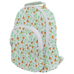 Pumpkin Vines Rounded Multi Pocket Backpack by bloomingvinedesign