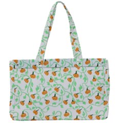 Pumpkin Vines Canvas Work Bag by bloomingvinedesign