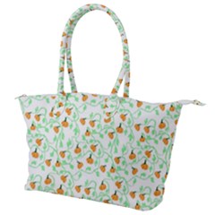 Pumpkin Vines Canvas Shoulder Bag by bloomingvinedesign