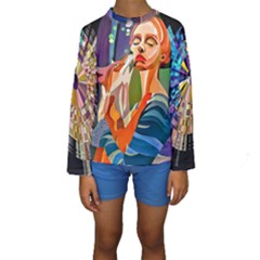 #art #illustration #drawing #infinitepainter #artist #sketch #mirrorart #jwildfire #mirrorlab #galle Webp Net Resizeimage (8) Kids  Long Sleeve Swimwear by soulone