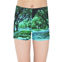 Hot Day In Dallas 5 Kids  Sports Shorts by bestdesignintheworld