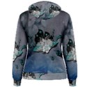 Sport, surfboard with flowers and fish Women s Pullover Hoodie View2