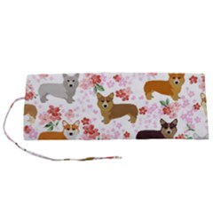 Corgis Corgi Pattern Roll Up Canvas Pencil Holder (s) by Sudhe