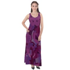 Pattern Warhola Sleeveless Velour Maxi Dress by Sudhe