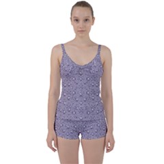 Baroque Pearls And Fauna Ornate Mandala Tie Front Two Piece Tankini by pepitasart