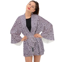 Baroque Pearls And Fauna Ornate Mandala Long Sleeve Kimono by pepitasart