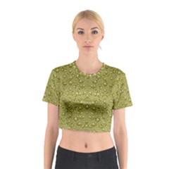 Baroque Pearls In Ornate Decorative Bohemian Style Cotton Crop Top by pepitasart