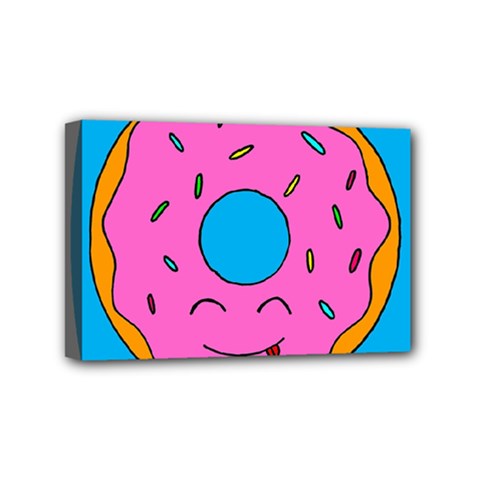 Donut Doughnut Dessert Clip Art Mini Canvas 6  X 4  (stretched) by Simbadda