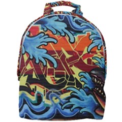 Graffiti Colourful Street Art Art Mini Full Print Backpack by Simbadda