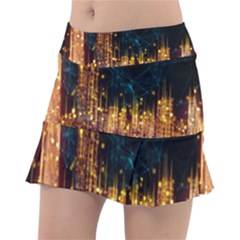 Architecture Buildings City Tennis Skirt by Simbadda