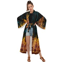 Architecture Buildings City Maxi Kimono by Simbadda