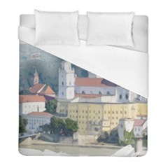 Architecture Old Sky Travel Duvet Cover (full/ Double Size) by Simbadda