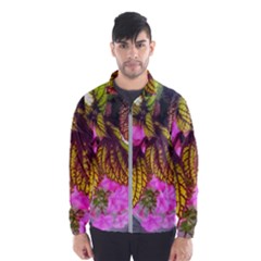 Coleus & Petunia Men s Windbreaker by Riverwoman