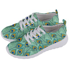 Lovely Peacock Feather Pattern With Flat Design Men s Lightweight Sports Shoes by Vaneshart