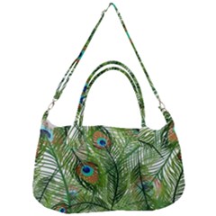 Peacock Feathers Pattern Removal Strap Handbag by Vaneshart